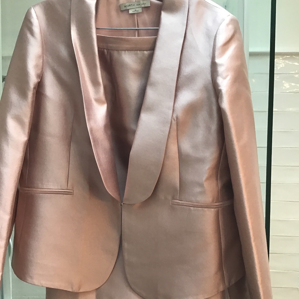 Worth Evening suit silk size 16